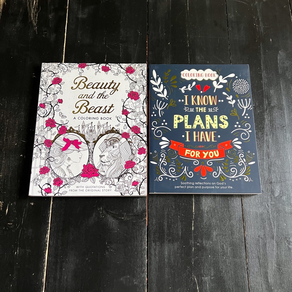 Set of 2 Coloring Books.